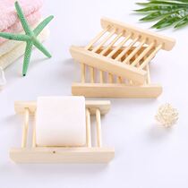 New creative drain soap box Soap dish soap rack Tray soap rack Soap wooden tray soap rack Wooden soap rack