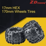 Модель автомобиля, монстр-трак, колесо, внедорожные шины, масштаб 1:8