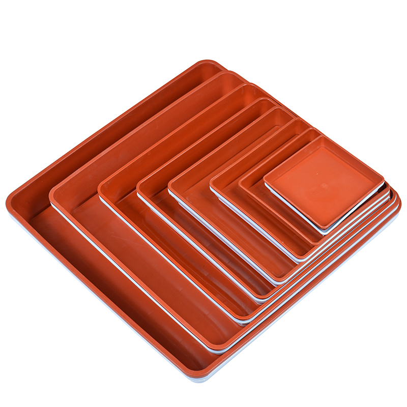 Rong I pot tray under the deep water from meat to receive more square square plastic flower receptacle solid base