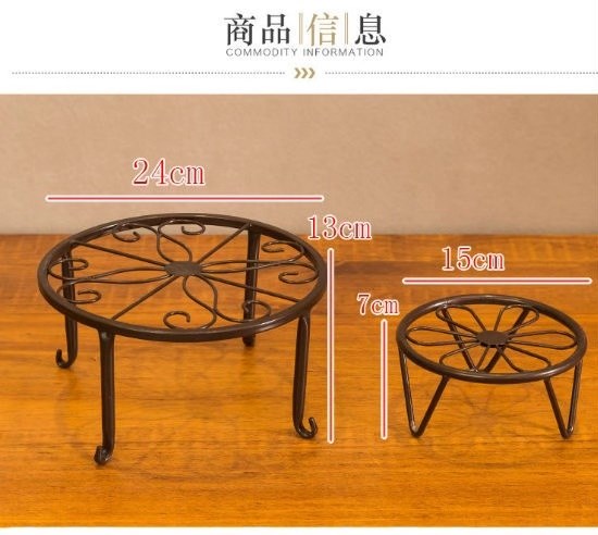 Frame, wrought iron flower pot base desk desktop flower fleshy European - style desktop creative small sitting room is contracted on the table