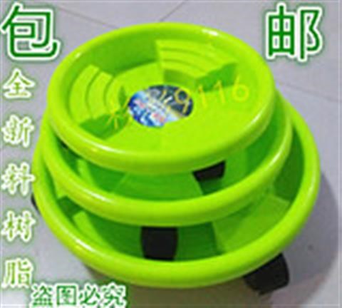 Flowerpot move potted tray with universal wheel base shelf tray collet receptacle round tray