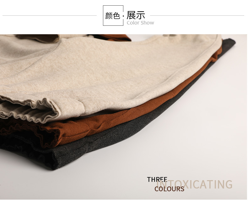 Quần len harem nữ 2019 xuân hè chín điểm buông thả củ cải giản dị eo cao cũ thẳng ống chân quần - Quần Harem quần tây công sở