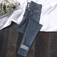 Синие серые обычные маленькие штаны