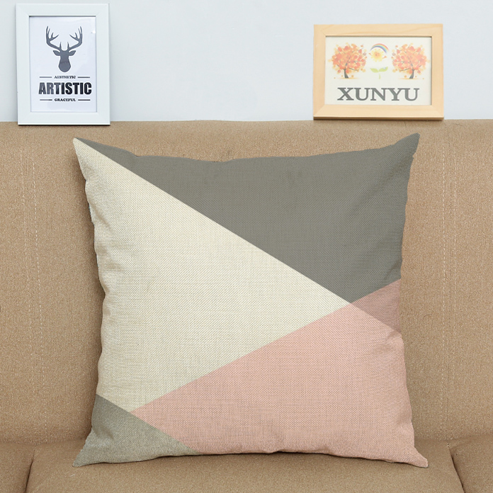 Gối hai mặt dày gai in Bắc Âu đơn giản sofa gió đệm văn phòng lõi với thắt lưng gối đệm - Trở lại đệm / Bolsters chăn kèm gối