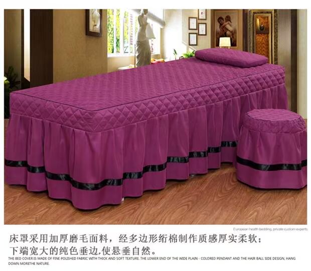 Tinh khiết bông denim bedspread vẻ đẹp vẻ đẹp khử trùng Body Massage bedspread đặt Four Seasons chung tùy biến - Trang bị tấm ga giường spa đẹp