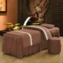Vẻ đẹp giường bao gồm bốn bộ thẩm mỹ cao cấp châu Âu thẩm mỹ đặc biệt giường massage đặt vật lý trị liệu massage giường có lỗ mua ga giường spa