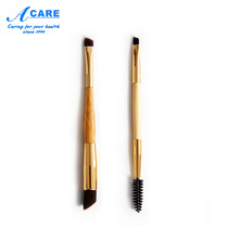 Eyebrow brush beginner portable double head mini natural eyebrow comb mascara roll long handle makeup drawing eyebrow tool set