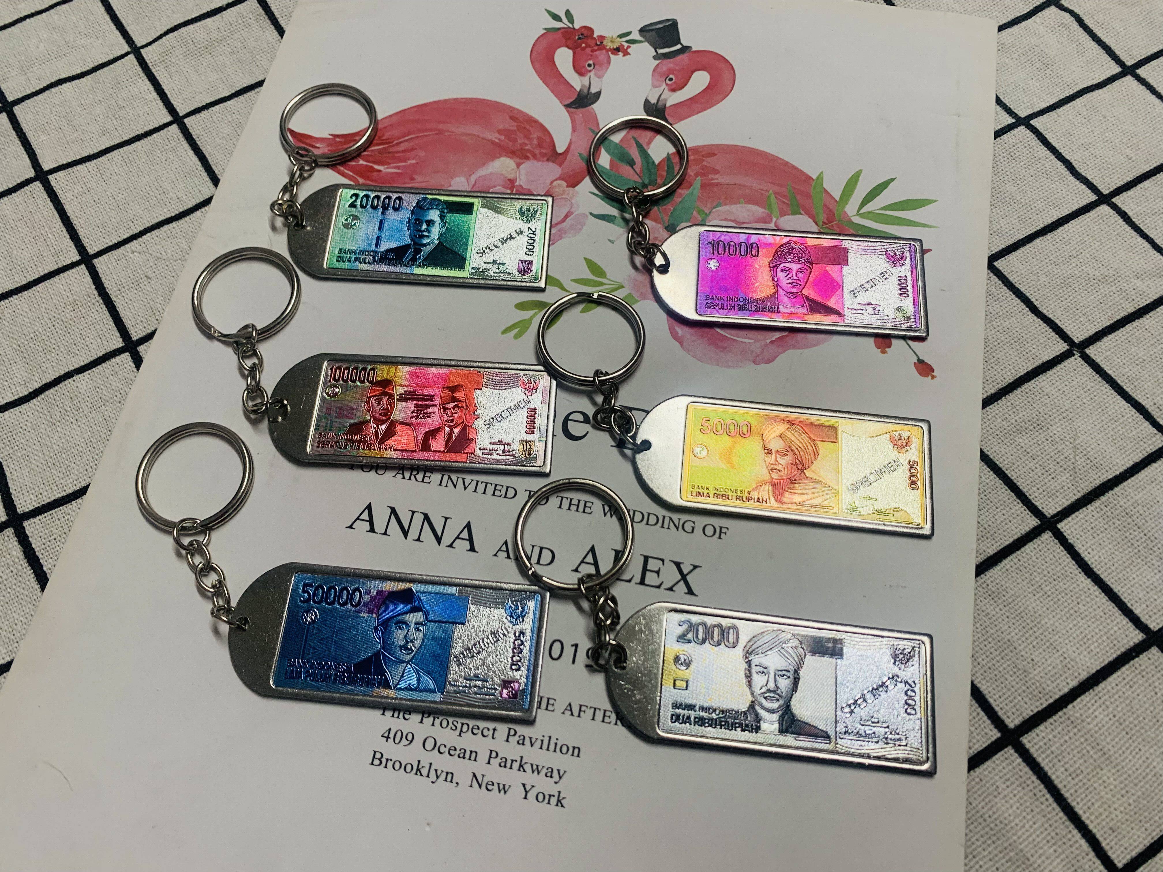 印尼巴厘岛旅游纪念品印度尼西亚卢比印尼币印尼盾金属钥匙扣1个评价- 淘宝网