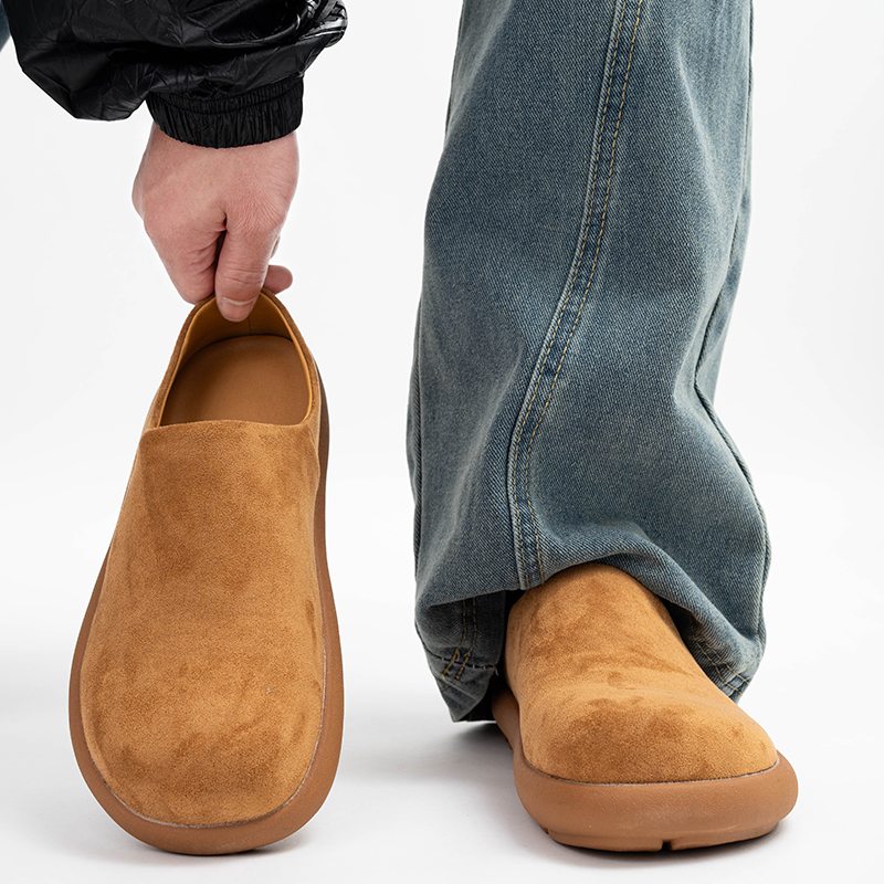 Trendy Retro Slip-On Clogs for Men, Closed-Toe Half-Slip Loafers, Casual Commuting Mules for Women