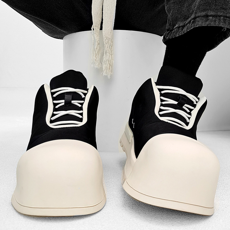 Cute and Quirky Mickey Mouse Big-Toe Shoes for Men, Niche Round-Toe Thick-Soled Shell Shoes, Height-Increasing Platform Shoes for Women, Versatile Dad Shoes, Trendy
