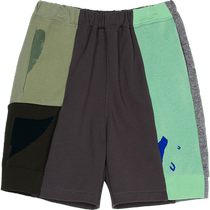 pomme pompadour pants cotton design splicing style spring and summer clothes for boys and girls Jiangnan cloth children