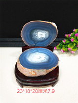 Pure natural agate cornucopia Crystal Cave chalcedony original stone ornaments strange stone feng shui rich wealth gift ornamental stone original stone