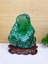  Brazilian crystal is beautiful crystal clear strange stone natural ornamental stone green stone decoration collection