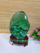 Value crystal glaze beautiful crystal clear Stone natural ornamental stone green stone ornaments collection