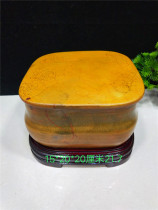 Fine stone head colored pottery stone original stone ornamental stone Willow rock ornaments mineral crystal molding stone gift collection