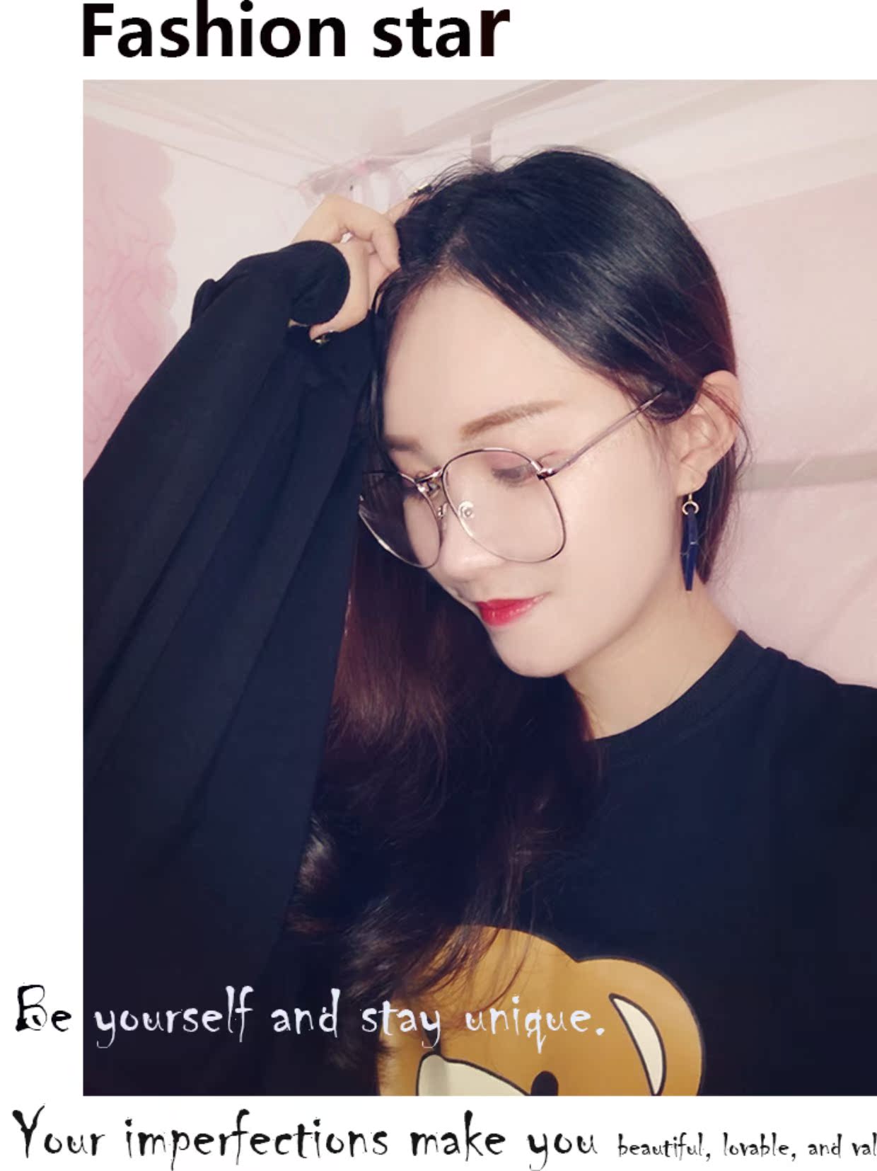 Hàn Quốc chụp hình siêu lớn hộp lớn mặt kính mỏng gọng kính nữ retro kim loại tròn phẳng khung tròn mặt nam cận thị kính cartier