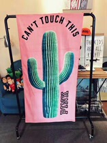 European and American pure cotton letters soft adult bath towels for men and women couples vacation beach towels absorbent swimming sports travel