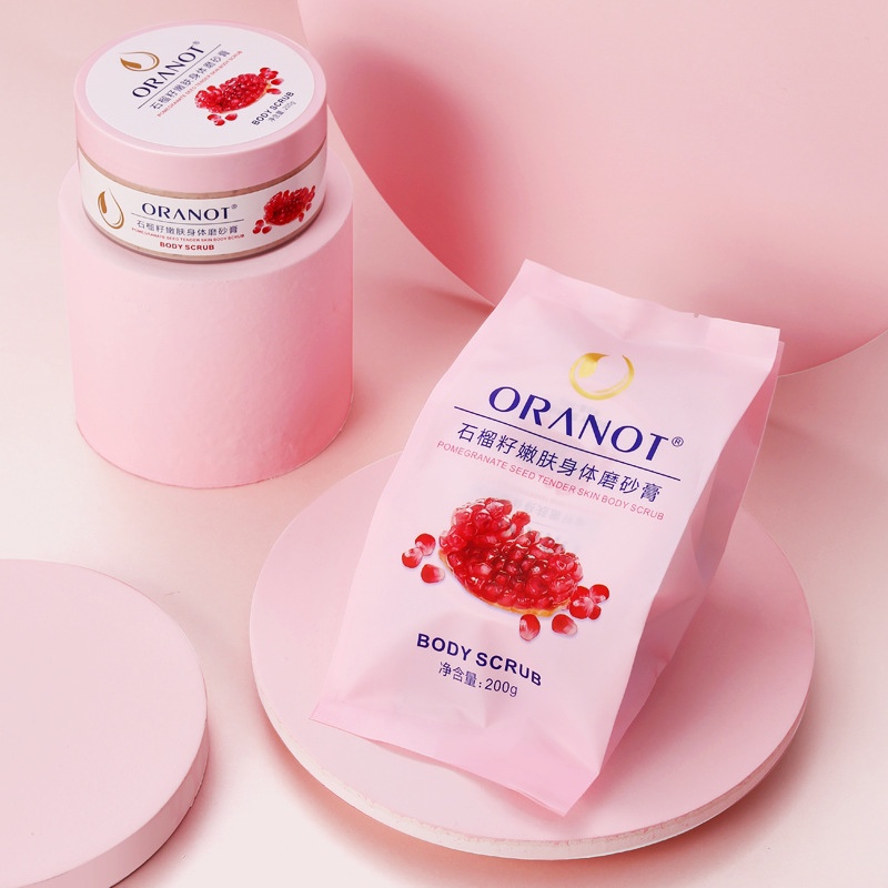 Orano Manufacturer Pomegranate Seed Scrub Ice Cream Slim Scrub Full Body Exfoliating Bath Salt Body Care