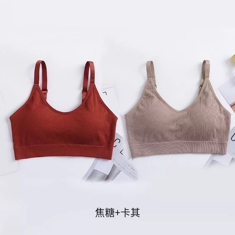 Các womens áo ngực lại thay đổi nội dung thể thao corset phủ mới thép miễn nhẫn tụ tập với không-sill vest kiểu áo ngực loại miếng đệm sling sinh viên áo ngực.