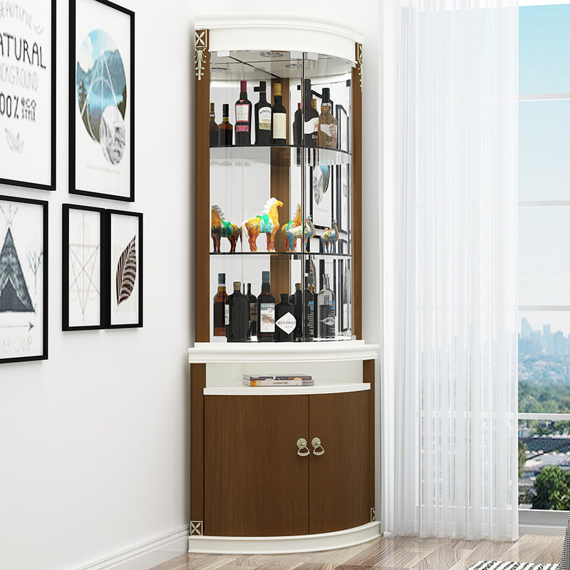 American living room triangle wine cabinet simple dining room corner cabinet corner cabinet shelf corner cabinet storage cabinet storage cabinet