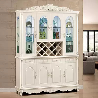 European-style living room wine cabinet dining room glass cabinet against the wall to floor dining room cabinet home storage cabinet rack lockers