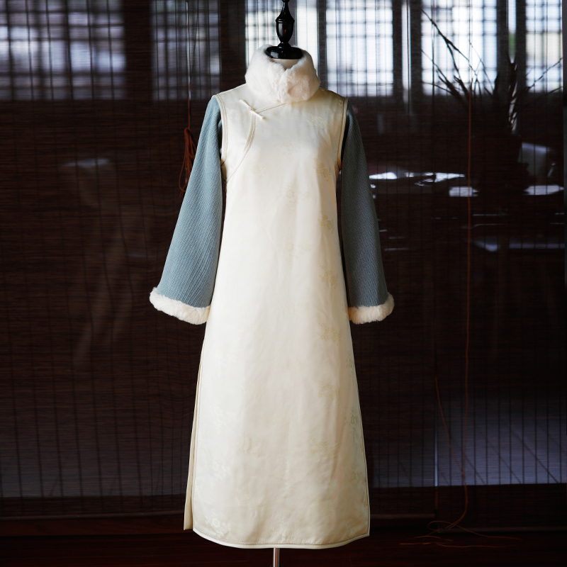 Winter cheongsam, dress, 2020 years, increased thickness