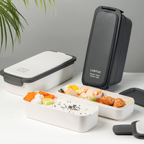 Japan asvel microwave oven heated light food lunch box female office worker large capacity Japanese double layer fat reduction lunch box