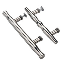 304 stainless steel bathroom thickened glass door handheld showroom handheld bathroom door mirror polishing handle