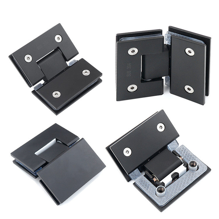 135 degree bathroom clip 304 stainless steel glass door clip shower room glass door hinge hinge matte black bathroom clip