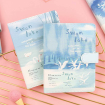 Golden Valley hand book creative Japanese cute girl heart color page illustration notebook thick student Korean hipster exquisite stationery gift girl gift notepad