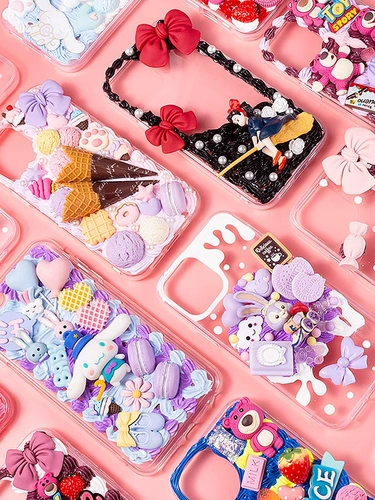 Кремовый чехол для телефона, милый комплект, набор материалов ручной работы, DIY