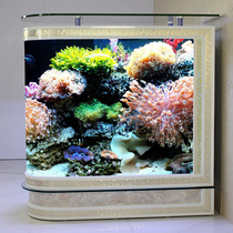 Bullet fish tank living room household medium aquarium glass ecological floor screen fish tank