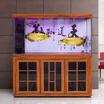Super white fish tank aquarium living room floor porch household bottom filter large water-free Chinese Ecological Intelligent screen