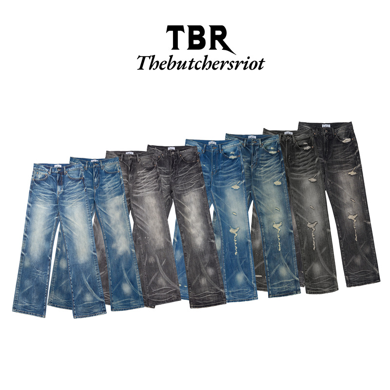 Tbr Deer Hunter Terminator 4-Color Straight Fit/Straight-Leg Flared Jeans Unisex Jeans