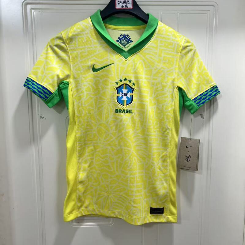 Nike T-Shirt with Logo Print, Soft and Comfortable, Casual Sports Quick-Drying Kidsren's Football Jersey, Brazil Team Fj4409 Nike T-Shirt with Logo Print, Soft and Comfortable, Casual Sports Quick-Drying Kidsren's Football Jersey, Brazil Team Fj4409