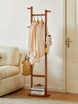 Make up space floor Easy shelf not home Living room Sub-clothes Containing Bedroom Hanging Clothes Hanger Solid Wood Cloakhat Rack