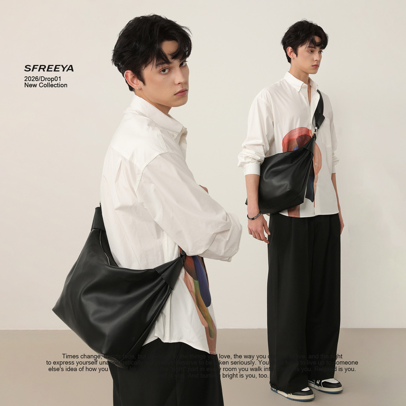 It's Freedom. Lazy Design Style Unisex Crossbody Bag 2026 New Model Simple Casual Large Capacity Dumpling Bag