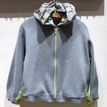 Spot childrens clothing custom 21 autumn new boys and girls stitching sweater knitted cardigan hooded jacket children zipper shirt