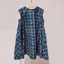 Spot children dress custom 22 summer dress new girl full cotton short sleeve vest printed one-piece dress A hem skirt child