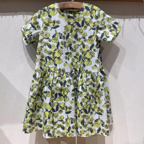 Spot childrens clothing custom 2021 summer New Girls eereseruit short sleeve print dress XL-1L3500230