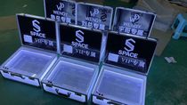 Luminous utensil Case Bar VIP Box Honorary Director Case Night Shop Wine Boxes