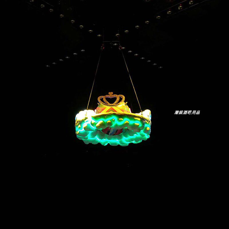 Bar Nightclub Weiya Props Birthday Guests High Altitude Seat Dance Beauty Custom-held Crown Planet Luminous Passenger Seat