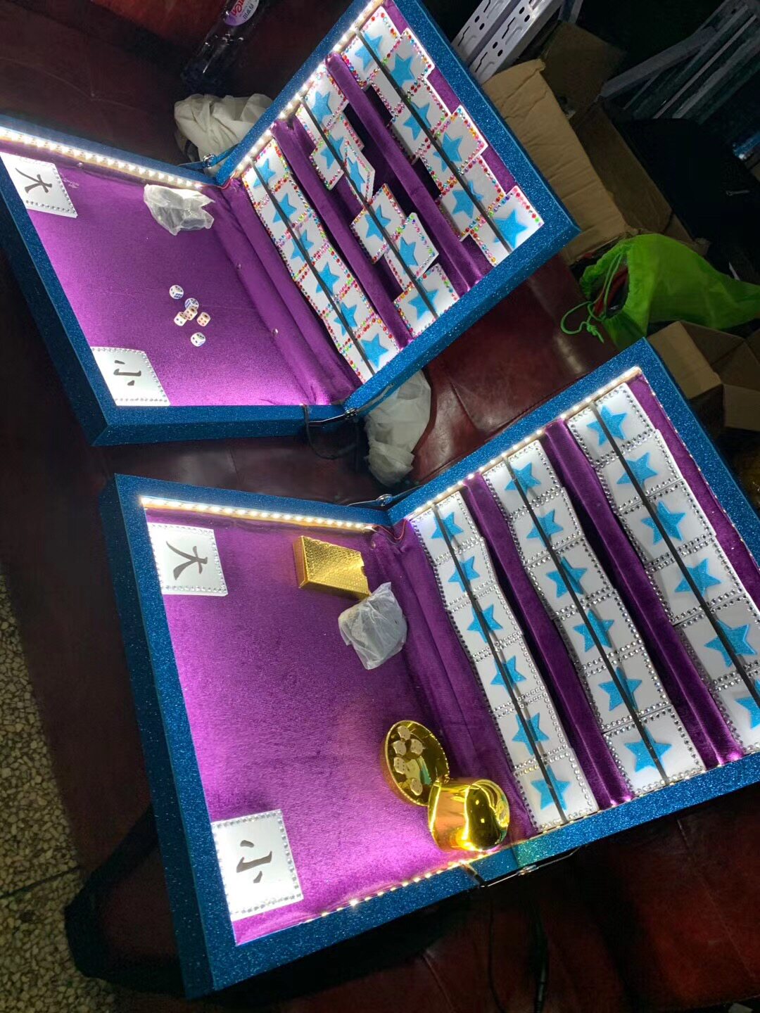 Bar lucky turntable props PK wine mobile table nightclub PK wine interactive table gambling table with sieve poker