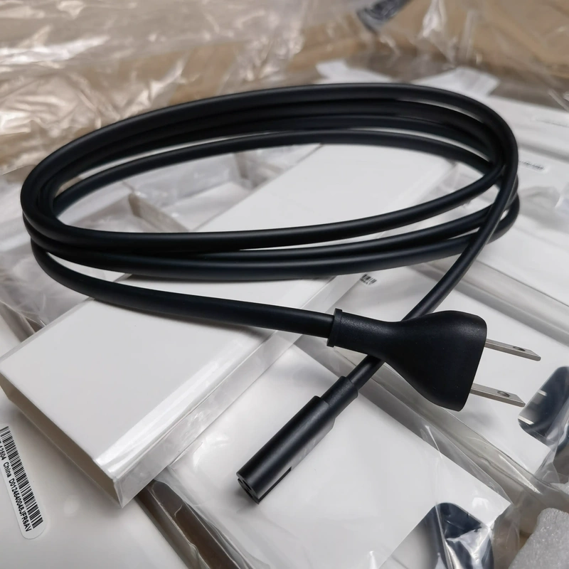 Suitable for Apple Mac Mini Pro Host Computer, Tv, 4K Box, Original Power Cord with Two Holes