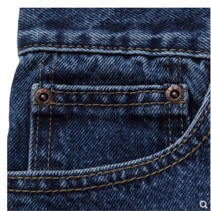 Authentic American Apple Jeans Men's New Autumn and Winter Thick Business Casual Middle-Aged Straight-Leg Leg Loose Mid-Waist Trousers