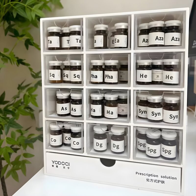 Acrylic Water Light Box Display Cabinet Drawer Cabinet Beauty Display Rack Skin Care Product Cabinet Medical Beauty Display Box