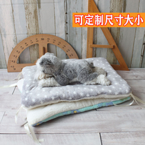 Dog sleeping cushion sleeping cushion autumn and winter resistant teddy Bears Schnery medium-sized dog winter thickened cat cushion blanket