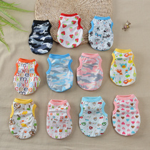 Pooch Vest Teddy Kitty Pets Clothes Thin Spring Summer Clothing Breathable Pure Cotton VIP Little Deer Dog Summer Clothes
