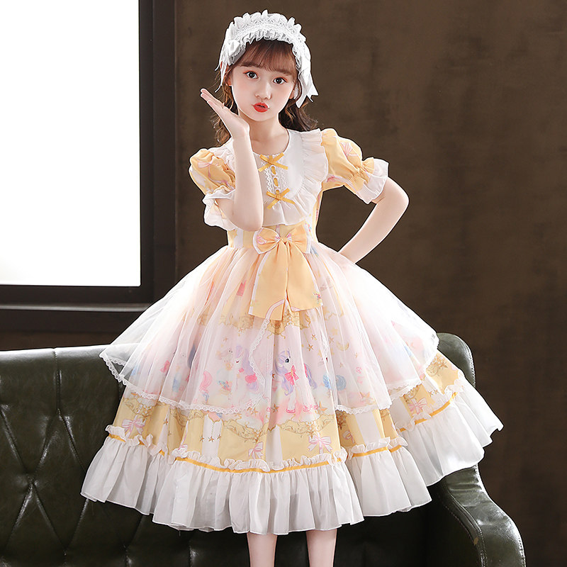 Lolita girls princess dress summer lolita childhood dress for Lolita children