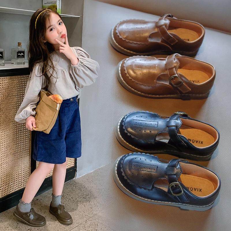 Girls Little Leather Shoes 2023 New Children's Shoes Fashion British Wind Children's Snapper Shoes Spring and Autumn Princess Shoes